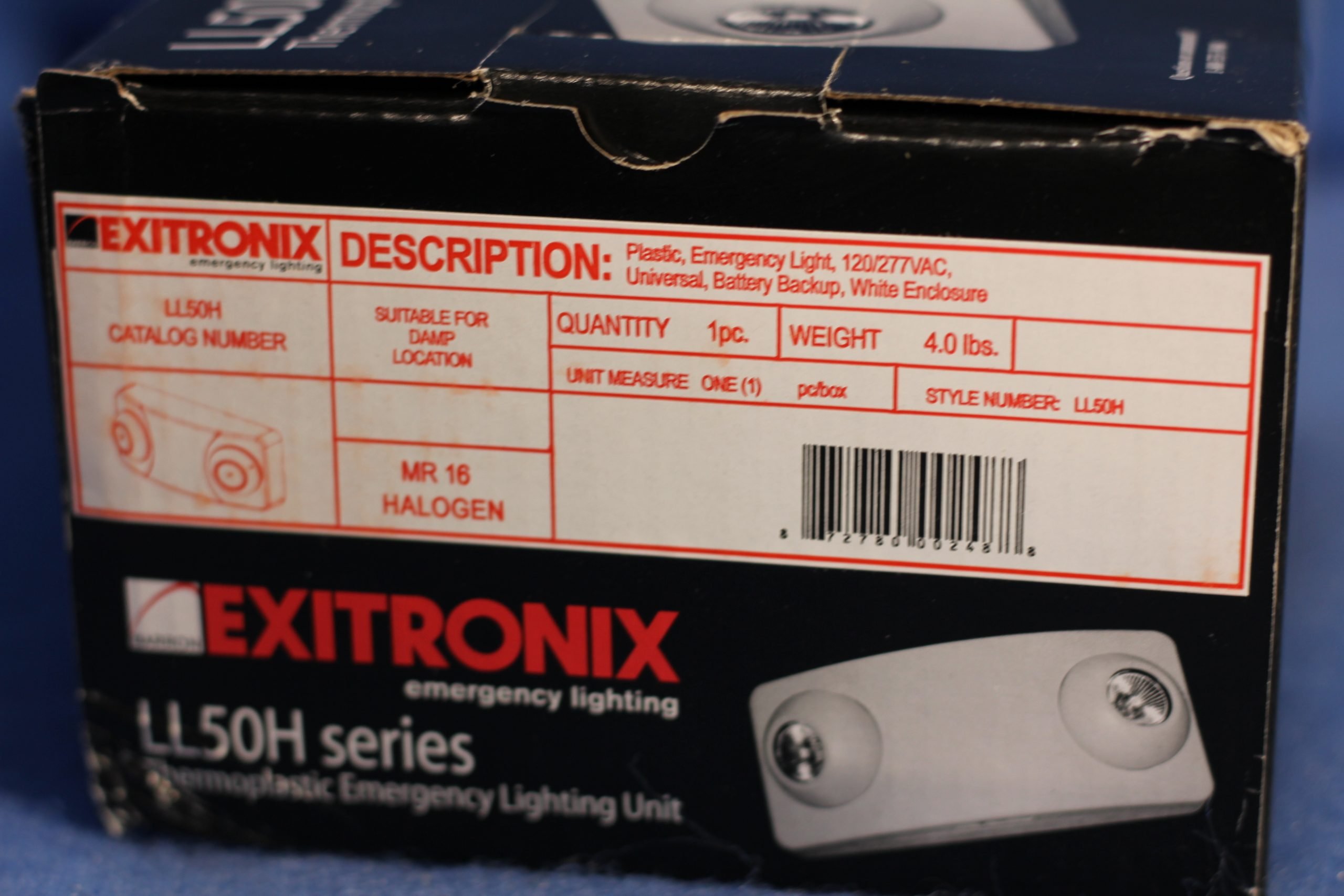 Exitronix Ll50h Thermoplastic Emergency